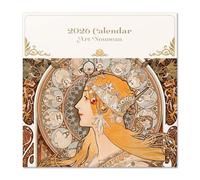 Grupo Erik Wall Calendar 2026 - Art Nouveau Calendar 2026 | Square 30 x 30 cm - 12 x 12 inches Wall Planner, Family Planner Month To View | Art Gifts For Friends