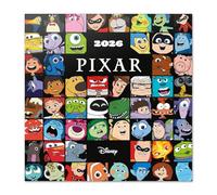 Grupo Erik Wall Calendar 2026 - Disney Pixar Calendar 2026 | Square 30 x 30 cm - 12 x 12 inches Wall Planner, Family Planner Month To View | Disney Gifts, Pixar Gifts For Friends