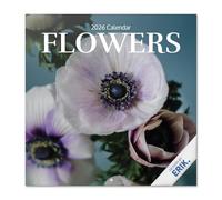 Grupo Erik Wall Calendar 2026 - Flowers Calendar 2026 | Square 30 x 30 cm - 12 x 12 inches Wall Planner, Family Planner Month To View | Botanical Gifts For Friends