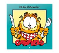 Grupo Erik Wall Calendar 2026 - Garfield Calendar 2026 | Square 30 x 30 cm - 12 x 12 inches Wall Planner, Family Planner Month To View | Garfield Gifts For Cat Lovers, Gifts For Friends