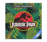 Grupo Erik Wall Calendar 2026 - Jurassic Park Calendar 2026 | Square 30 x 30 cm - 12 x 12 inches Wall Planner, Family Planner Month To View | Jurassic Park Gifts For Friends