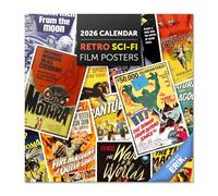 Grupo Erik Wall Calendar 2026 - Retro Sci-Fi Film Calendar 2026 | Square 30 x 30 cm - 12 x 12 inches Wall Planner, Family Planner Month To View | Film Lovers Gifts For Friends