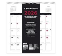 Grupo Erik Wall Calendar 2026 - Spanish Calendar 2026 | Square 30 x 30 cm - 12 x 12 inches Wall Planner, Family Planner Month To View | Spanish Gifts For Friends