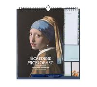 Grupo Erik Wall Planner 2026 - William Morris Art Gifts For Family | Monthly Planner With Stickers, Pen, Shopping List, Sticky Notes | Wall Calendar 16 Months Sep 2025 - Dec 2026