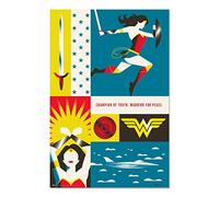 Grupo Erik Warner Bros. 100th Anniversary Wonder Woman Poster - 36 x 24 inches / 91.5 x 61 cm - Shipped Rolled Up - Cool Posters - Art Poster - Posters & Prints - Wall Posters