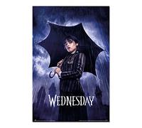 Grupo Erik Wednesday Umbrella Poster - 36 x 24 in / 91.5 x 61 cm, Gifts | Shipped Rolled Up - Cool Posters, Art Poster, Wall Posters & Prints | Wednesday Addams Gifts, Merchandise, Merch, Wall Decor