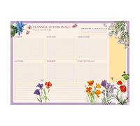 Grupo Erik Weekly Planner A3 In Italian - Wild Flowers | Daily Planner, Desk Calendar, Family Planner, 54 Tear Off Pages A3 Notepad | Cute Planner, Cute Stationery Gifts, Italian Gifts