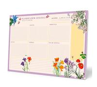 Grupo Erik Weekly Planner A3 In Spanish - Wild Flowers | Daily Planner, Desk Calendar, Family Planner, 54 Tear Off Pages A3 Notepad | Cute Planner, Cute Stationery Gifts, Spanish Gifts