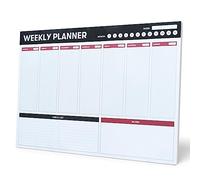 Grupo Erik Weekly Planner A3 - Undated Family Planner | 54 Tear Off Pages, Undated Daily Planner, Desk Calendar, A3 Notepad | Cute Stationery Gifts under 10 Pounds