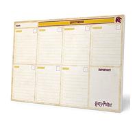 Grupo Erik Weekly Planner A4 - Harry Potter Stationery | Daily Planner Family, Desk Calendar, 54 Tear Off Pages Notepad | Gryffindor Harry Potter Gifts, Harry Potter Merchandise