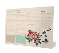 Grupo Erik Weekly Planner A4 In Spanish - Japanese Art | Daily Planner, Desk Calendar, Family Planner, 54 Tear Off Pages Notepad | Cute Planner, Cute Stationery Gifts, Spanish Gifts