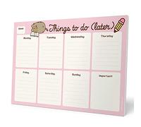 Grupo Erik Weekly Planner A4 - Pusheen | Daily Planner, Desk Calendar, Family Planner, 54 Tear Off Pages Notepad | Pusheen Gifts, Pusheen Merchandise, Pusheen Cat Stationery