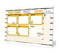 Grupo Erik Weekly Planner A4 - Snoopy Merchandise | Family Daily Planner Undated, Desk Calendar, 54 Tear Off Pages Notepad | Snoopy Gifts Stationery
