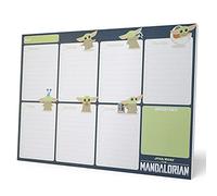 Grupo Erik Weekly Planner A4 - Star Wars The Mandalorian | Daily Planner, Desk Calendar, Family Planner, 54 Tear Off Pages Notepad | Grogu Gifts, Baby Yoda Gifts, Star Wars Gifts