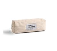 Grurun Corduroy Pencil Case Cute Aesthetic Student Pen Case Pouch Women Girls Cosmetic Bag Make Up Purse (Shark Beige)