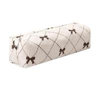 Grurun Corduroy Pencil Case Cute Aesthetic Student Pen Case Pouch Women Girls Cosmetic Bag Make Up Purse (Flower J)