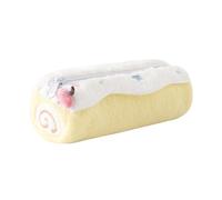 Grurun Cute Plush Pencil Case Large Capacity Kawaii Pen Pouch with Zipper Soft Fluffy Stationery Organizer for Girls Students Portable Makeup Bag (Yellow)