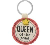 GRUSS & CO 74349 Queen Keychain | Figurative Pineapple Fiber Pendant with Key Ring | Fun and Long Lasting Gift