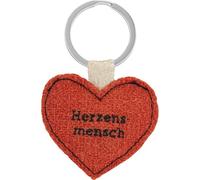 GRUSS & CO 74357 Heart Keychain | Pineapple Fiber Pendant with Keychain | Sustainable Fun Gift | 74357