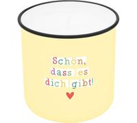 GRUSS & CO Candle in Mug Motif Gibt | Printed Candle Cup, Porcelain, Height 8.8 cm, Diameter 8.4 cm | Gift, Decorative Item | 74770