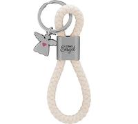 GRUSS & CO Key Ring Loop Motif Angel Pendant Consisting of a Braided Loop with Guardian Angel Motif Print with Angel Charm 48364