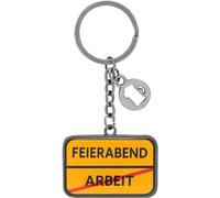 GRUSS & CO Keyring with German Text Feierabend [German Language]