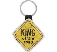 GRUSS & CO Keyring with King Motif, Pendant Made of Pineapple Fibres, Figural, with Key Ring, Funny Gift, Sustainable, 74348