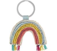 GRUSS & CO Keyring with "Rainbow" Motif | Pendant Made of Pineapple Fibres, Figural, with Key Ring, Funny Gift, Sustainable | 74365