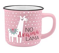 GRUSS & CO Mug Llama | Bone China Porcelain Enamel Look 35 cl | Funny Gift | 45784