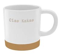 GRUSS & CO Mug with Engraving Ciao Kakao, Stoneware, 40 cl, Multi-Coloured, Gift Friends, 48431