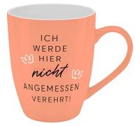 GRUSS & CO Mug with Revered Motif | Mug with Saying New Bone China Porcelain 35 cl with Gift Bath Bottle | Funny Gift, Birthday | 74199