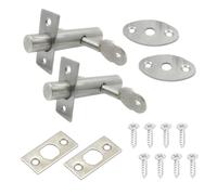 Gruvox 2-Pack Door Bolt with Key for Internal Doors and Windows - Durable Waterproof Mortice Lock
