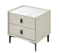Gruytoie Bedside Table with Drawer, Handle, Nightstand Modern, Bedside Cabinet Easy to clean/easy to move/easy assembly, for Guest Room