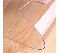 Gruytoie Clear Plastic Tablecloth 75x75cm, Wipeable Transparent Table Protector, Waterproof Transparent Table Mat, Clear PVC Tablecloth Table Protector, for Home Dining Room