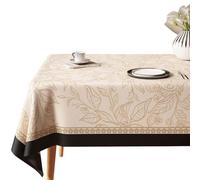 Gruytoie Rectangle PVC Tablecloth Waterproof Stain Resistant Table Cloth, Heavy Duty Wipeable Table Covers for Outdoor, Camping, Picnic, Patio (7 110x160cm)