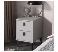 Gruytoie Space-Saving Bedside Table with Drawers, Modern Nightstand Easy to clean/easy to move/easy assembly, for Living Room, Bedroom, Study