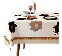 Gruytoie Waterproof PVC Tablecloths, Heavy Duty Oilproof, Spill-Proof, and Wipeable Table Covers, Table Cloth for Indoor and Outdoor Use (G 110x160cm)