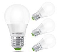 GRV E27 3W SMD LED AC12V/DC12V-24V Light Bulb 30W Incandescent Replacement for Solar System, RV, Camper, Boat, Interior Low Voltage Safty Lighting Warm White Pack of 4 (Non-Household Lighting)