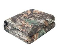 GRVCN Camo Burlap Cradle Mesh Fabric - 75D Camouflage Netting Cover for Hunting Ground Blinds, Camping Military Tree Stands