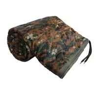 GRVCN Military Blanket - Camping Sleeping Bag with Zipper, Poncho Liner Thermal Insulated Blanket, Lightweight Portable Outdoor Hiking Survival Compression Carry Bag