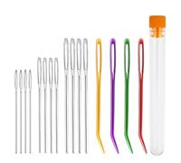 GRVICH 16 Pcs Large-Eye Blunt Needles, Darning Needle, Darning Needles for Wool, Crochet Needles, Tapestry Needle, Wool Needles for Sewing Up Knitting for Crochet DIY Crafts (Random Colors)