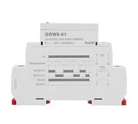 GRW8-01 Temperature Control, Relay LED Indicate High Low Temperatures GRW8 01 Monitor Controllers with Probe 1.4in Rail Installation L N Power Terminal Indicated 15℃~45℃