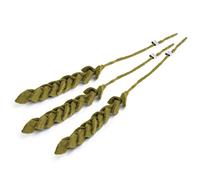 Gry & SIF Artificial Felt Grain Branches, Flexible Stem, Decorative Branch, Artificial Branch, Rye, Wheatgrass, Wheat Flower in Scandi Style, Autumn Decoration, Handmade, Fairtrade I 43 cm, 3 x Green