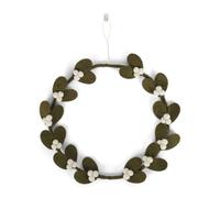 Gry & Sif Door Wreath, Mistletoe Wreath, Felt Decoration, Handmade, Fair Trade, Wreath for Hanging as Christmas Decoration, Gift Idea, Timeless Decoration, Home Decoration (25 cm)