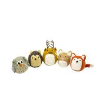 Gry & SIF Felt Animals, Decorative Figures for Standing, Animal Pendant, Godfather Gift, Children's Room Decoration, Handmade, Fair Trade, Forest Animals, Set of 5