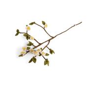 Gry & SIF Felt Apple Blossom Branch, Flexible Stem, Decorative Branch for Vases, Flower Branch, Handmade Autumn Decoration, Easter Decoration, 1 x Branch with Apple Blossoms, 60 cm
