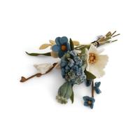 Gry & Sif Handmade & Fairtrade Certified Stylish Danish Design X Napali Artisans | Pramila Bouquet Artificial Felt Flower Bouquets for Stylish Living Room Decoration | Set of 10
