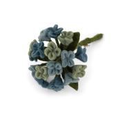 Gry & Sif Handmade & Fairtrade Certified Stylish Design X Artisans from Nepal Artificial Hydrengeas Made of Felt - Artificial Flowers for Living Room Decoration | Light Blue