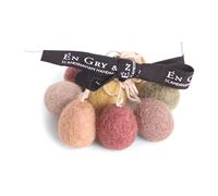 Gry & Sif Small Easter Pendant Eggs, Felt Eggs, Easter, Easter Decoration, Spring Decoration Made of Felt, Handmade, Fair Trade, Bright Easter Eggs, 2 cm, Set of 8
