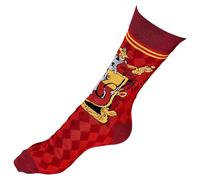 Gryffindor Courage: Scarlet & Gold Lion Crest Ladies Socks One Pair Multicoloured 4-8 UK